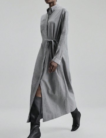 Rochie lunga Ontre, gri