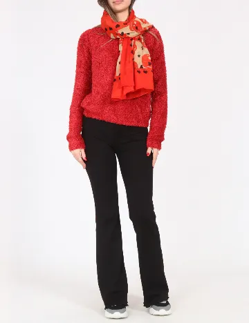 Esarfa Bershka, portocaliu