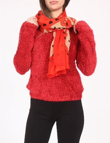 Esarfa Bershka, portocaliu