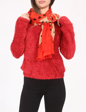 Esarfa Bershka, portocaliu