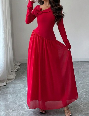 Rochie lunga SHEIN, rosu