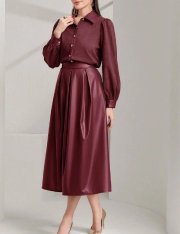 Compleu SHEIN, visiniu