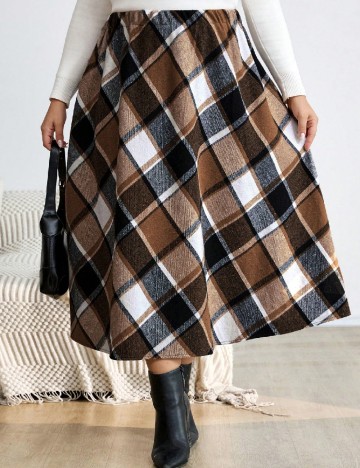 Fusta SHEIN CURVE, mix culori