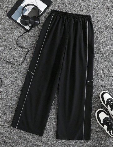 Pantaloni Shein Kids, negru