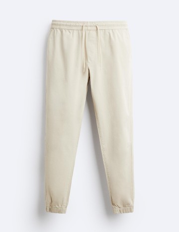 Pantaloni Zara, crem