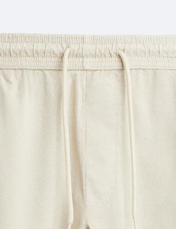 Pantaloni Zara, crem