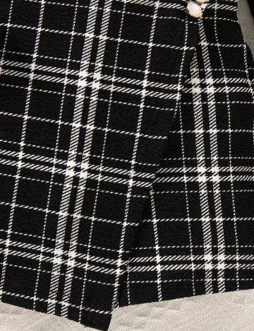 Compleu Shein Kids, negru/alb