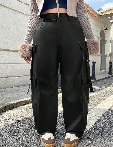 Pantaloni SHEIN CURVE, negru