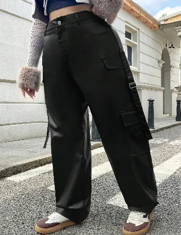 Pantaloni SHEIN CURVE, negru