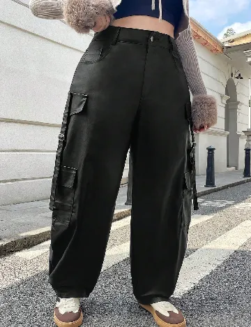 Pantaloni SHEIN CURVE, negru