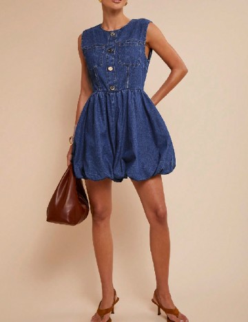 Salopeta SHEIN, bleumarin