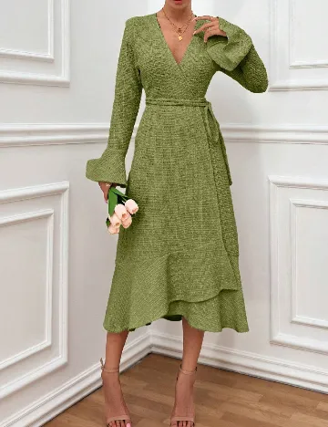 Rochie medie SHEIN, verde