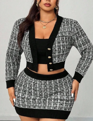 Compleu SHEIN CURVE, negru