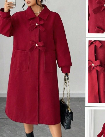 Palton SHEIN CURVE, rosu