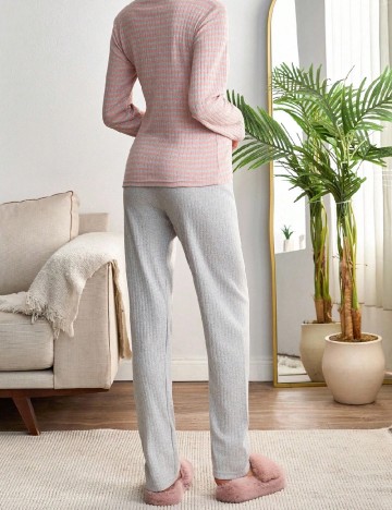 Pijama SHEIN, roz/gri