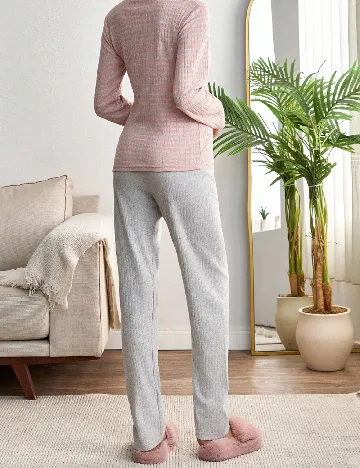 Pijama SHEIN, roz/gri