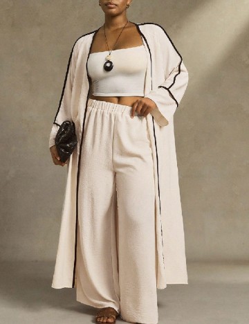 Compleu SHEIN CURVE, crem