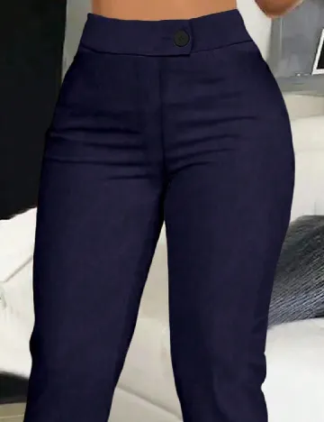 Pantaloni SHEIN CURVE, bleumarin