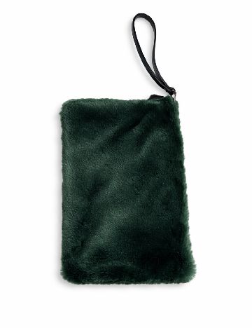 Geanta Pull&Bear, verde inchis