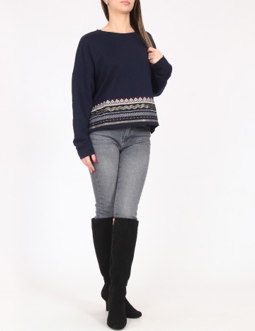 Bluza Bershka, bleumarin