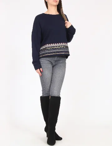 Bluza Bershka, bleumarin