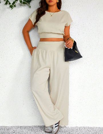 Compleu SHEIN CURVE, crem