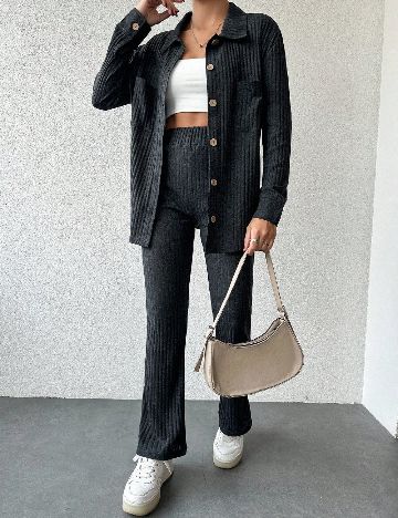 Compleu SHEIN, gri inchis