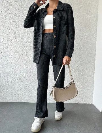 Compleu SHEIN, gri inchis