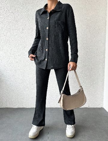 Compleu SHEIN, gri inchis