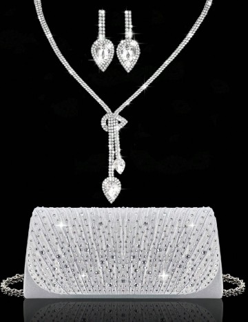 Set plic si bijuterii SHEIN, argintiu