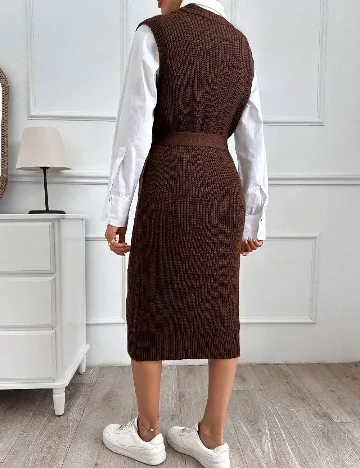 Rochie medie SHEIN, maro