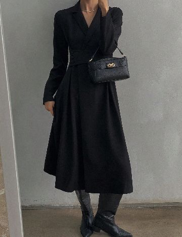 Rochie medie Dazy, negru