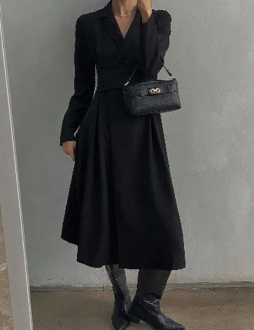 Rochie medie Dazy, negru