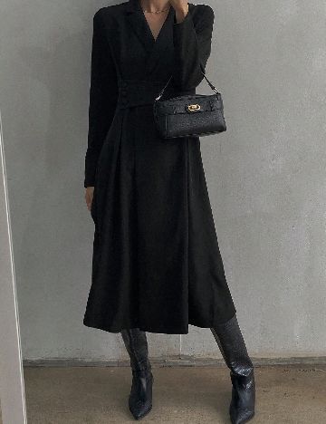 Rochie medie Dazy, negru