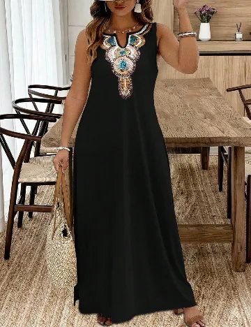 Rochie lunga SHEIN CURVE, negru