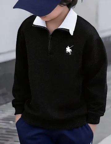 Bluza Shein Kids, negru