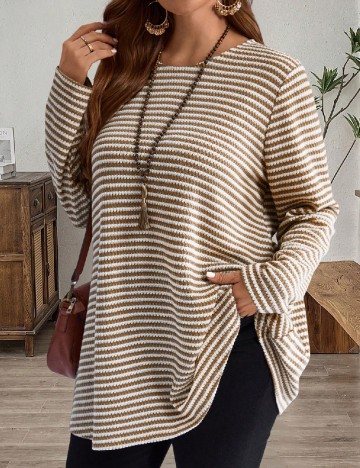 Bluza Emery Rose Curve, maro