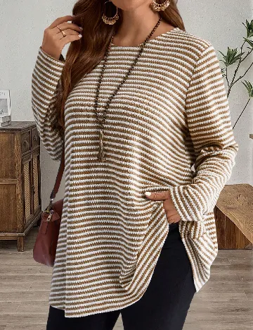 Bluza Emery Rose Curve, maro