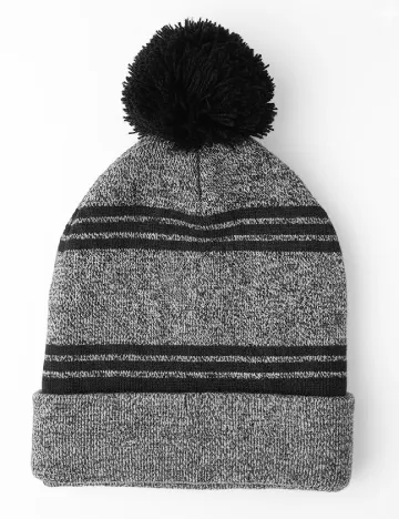 Caciula Pull&Bear, gri/negru