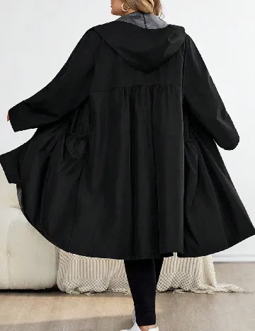 Jacheta impermeabila SHEIN CURVE, negru