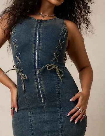 Rochie scurta SUMWON, albastru