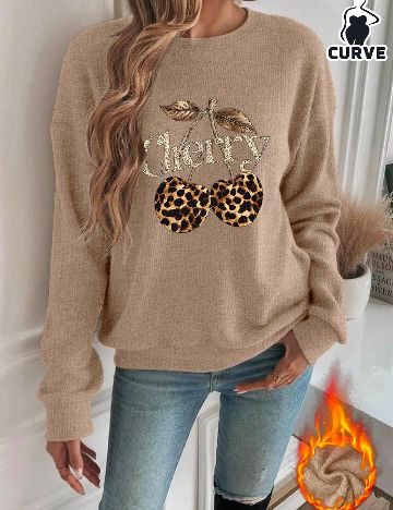 Bluza SHEIN CURVE, maro