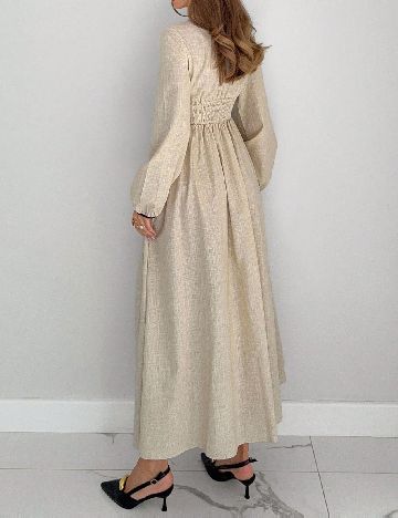 Rochie lunga SHEIN, crem