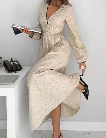 Rochie lunga SHEIN, crem