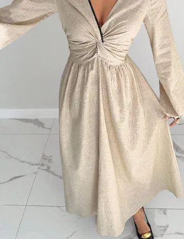 Rochie lunga SHEIN, crem