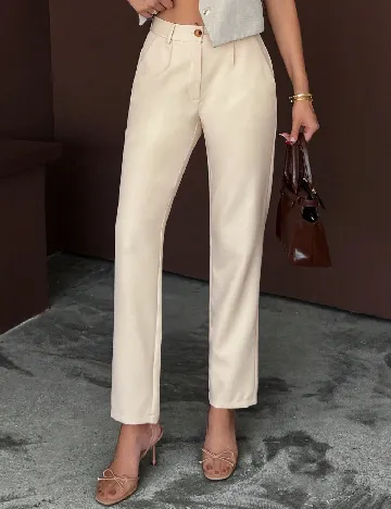 Pantaloni SHEIN, crem