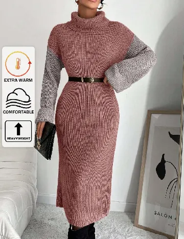 Rochie medie SHEIN, roz