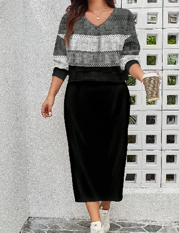 Compleu Emery Rose Curve, negru/gri