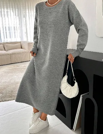 Rochie medie SHEIN, gri