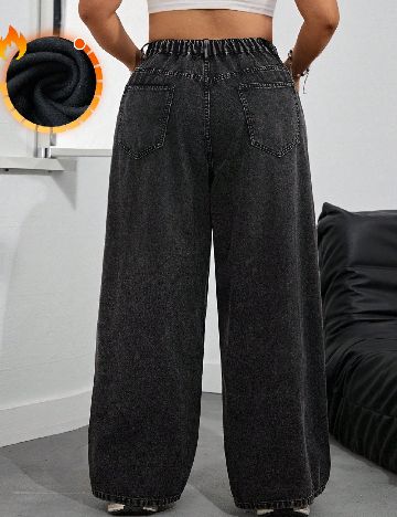 Blugi SHEIN CURVE, negru